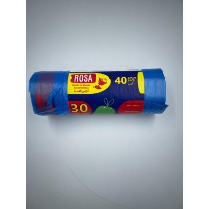 Sac poubelle Rosa (bleu) 30L 40PCS